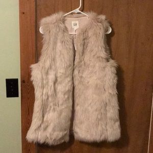 Faux Fur Blush Vest - new with tags
